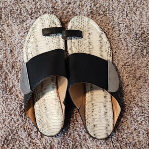 Calvin Klein Babel black/white snakeskin sandals-9